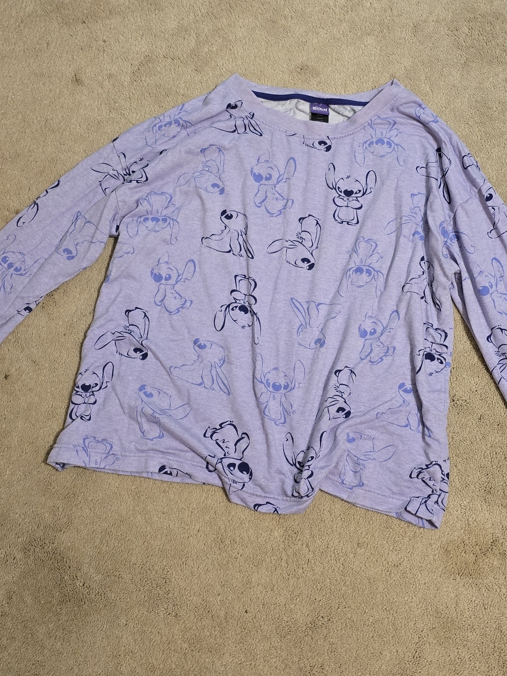 Disney Light Purple Stitch Pajama Set - Picture 3 of 6